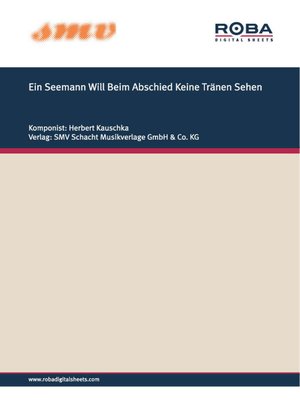 cover image of Ein Seemann Will Beim Abschied Keine Tränen Sehen